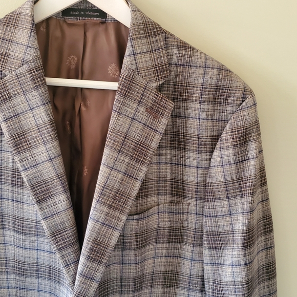 NWOT Lauren Ralph Lauren 42S Glen Plaid Lexington Ultraflex Old Money Blazer - Picture 3 of 13